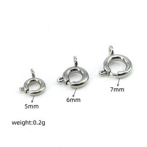 批发不锈钢弹簧扣锁扣DIY手链项链DIY饰品制作弹簧环扣 - Product Image 2