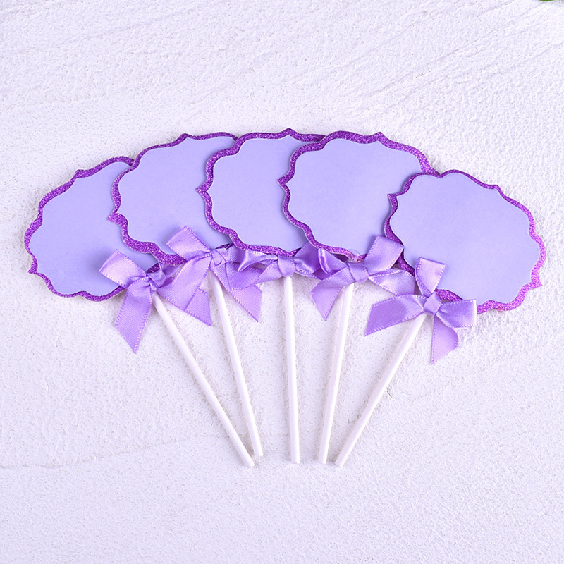 5 purple blank pens