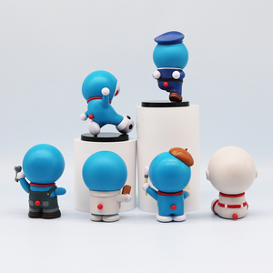 מעודדות מקצועי doraemon ג 'ינגל חתול בובה קריקטורה חמודה מודל מכונית שרף עבור בנים המציגים תווים קפואים