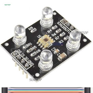 DC 3-5V TCS230 TCS3200 <strong>Color</strong> Recognition <strong>Sensor</strong> Module <strong>Color</strong> Recognition Detector Module 4 LED with Dupont Cable <strong>for</strong> <strong>Arduino</strong>