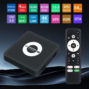 Red 5G Android 13 TV Set-Top Box OTT Características 4K 6K Video Player Quad Core Amlogic Procesador UK US Plug Sistema operativo - Product Image 3
