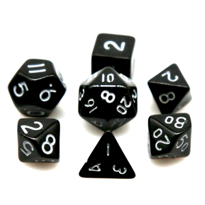 HS 10mm มินิหลายเหลี่ยม RPG ชุดลูกเต๋า D4-D20 DND บอร์ดเกมไม้อะคริลิคโลหะสำหรับเล่นบทบาทเล็ก - Product Image 6