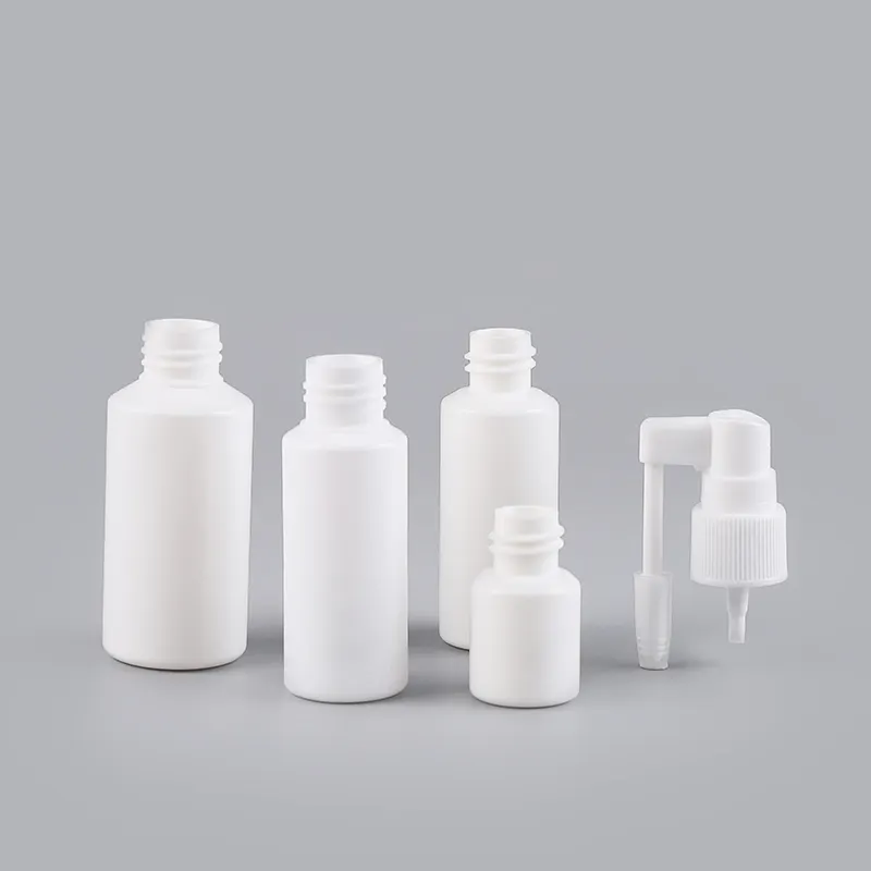 複数仕様スロートスプレープラスチックホワイト医療用口腔スプレーボトル