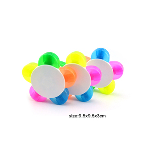 工厂供应定制设计儿童绘图荧光笔五合一花形荧光笔标记笔 - Product Image 2