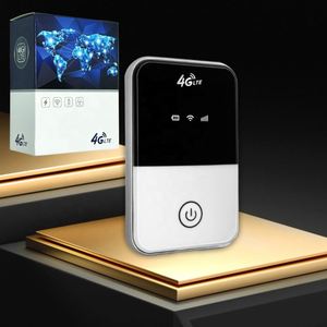เราเตอร์ WiFi ขนาดเล็ก4G 4G LTE, โมเด็มพกพาแบบพกพาไร้สาย Wi-Fi ฮอตสปอต Wi-Fi สำหรับมือถือเราเตอร์ Wi-Fi พร้อมช่องใส่ซิมการ์ด