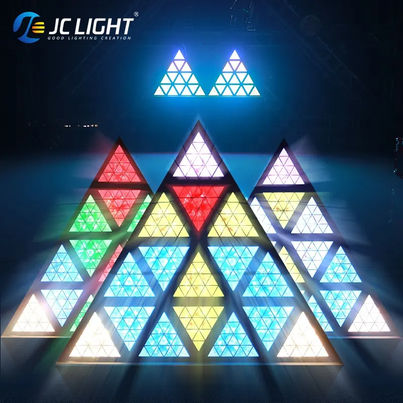 16x30w 576*0.3w 4in1 Rgb Pixel Control Background Effect Triângulo Matrix Light Stage Led Retro Light