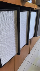 Carta da filtro in fibra di vetro PP Ultra Fine di alta qualità a forma di V nuova industria filtro combinato per il sistema di purificazione filtrante - Product Image 6