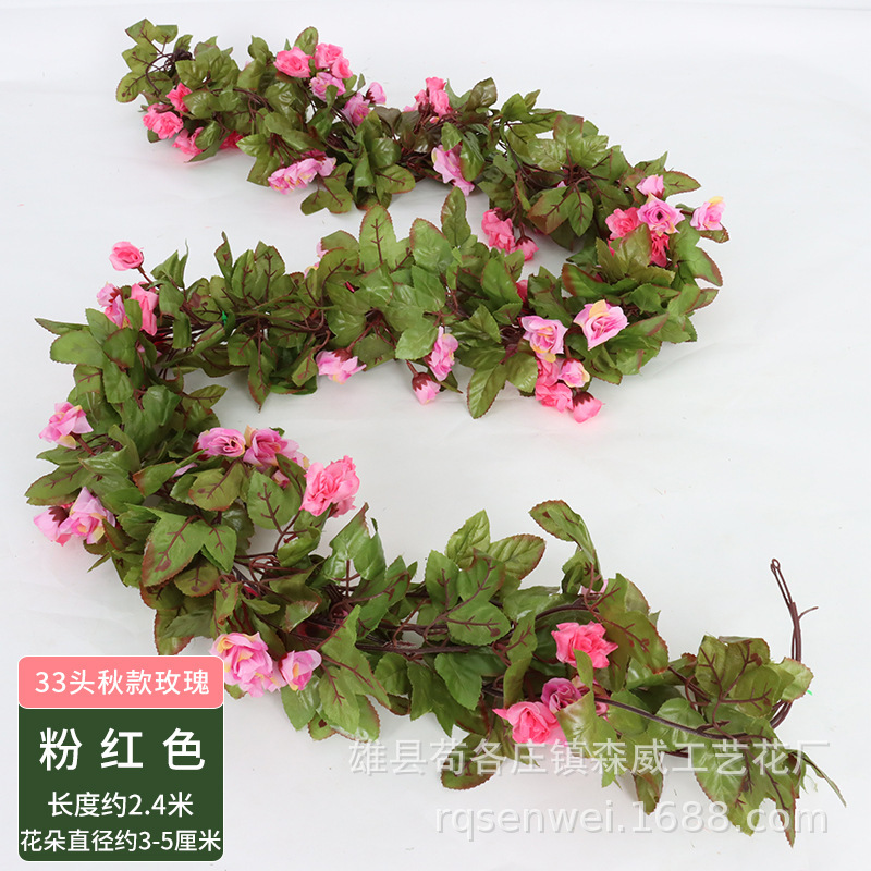 สไตล์ฤดูใบไม้ร่วง, เถาดอกกุหลาบสีชมพู 33 ดอก