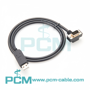 สายเคเบิลอะแดปเตอร์แบบอนุกรมสำหรับ RS232 USB เป็น DB9แบบอุตสาหกรรมใช้ทำมุมได้90องศาสำหรับแล็ปท็อป Serial Port PDA โมเด็มเราเตอร์และอื่นๆ - Product Image 5