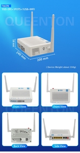 英語ファームウェアONU F663 F663 GPON 2.4g wifi 1ge 3fe 1tel