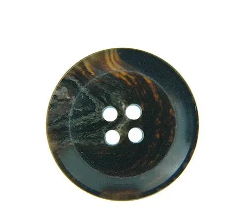Made-To-Order 4-Holes Faux Horn Buttons Recycled Buttons Dark Brown Eco-Friendly Button wholesale suit jacket button