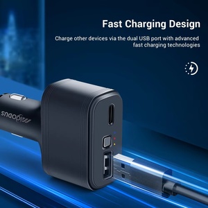 Fast Charge GPS Tracking Device Portable Vehicle Car Charger Cigarette Lighter Socket Free Platform 1 Year Warranty