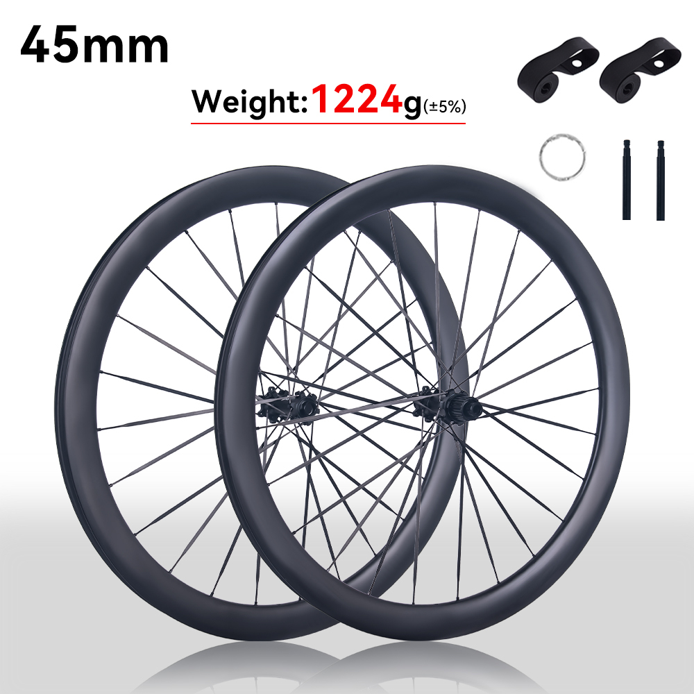 45 mm noir Center Lock 110*15/148*12