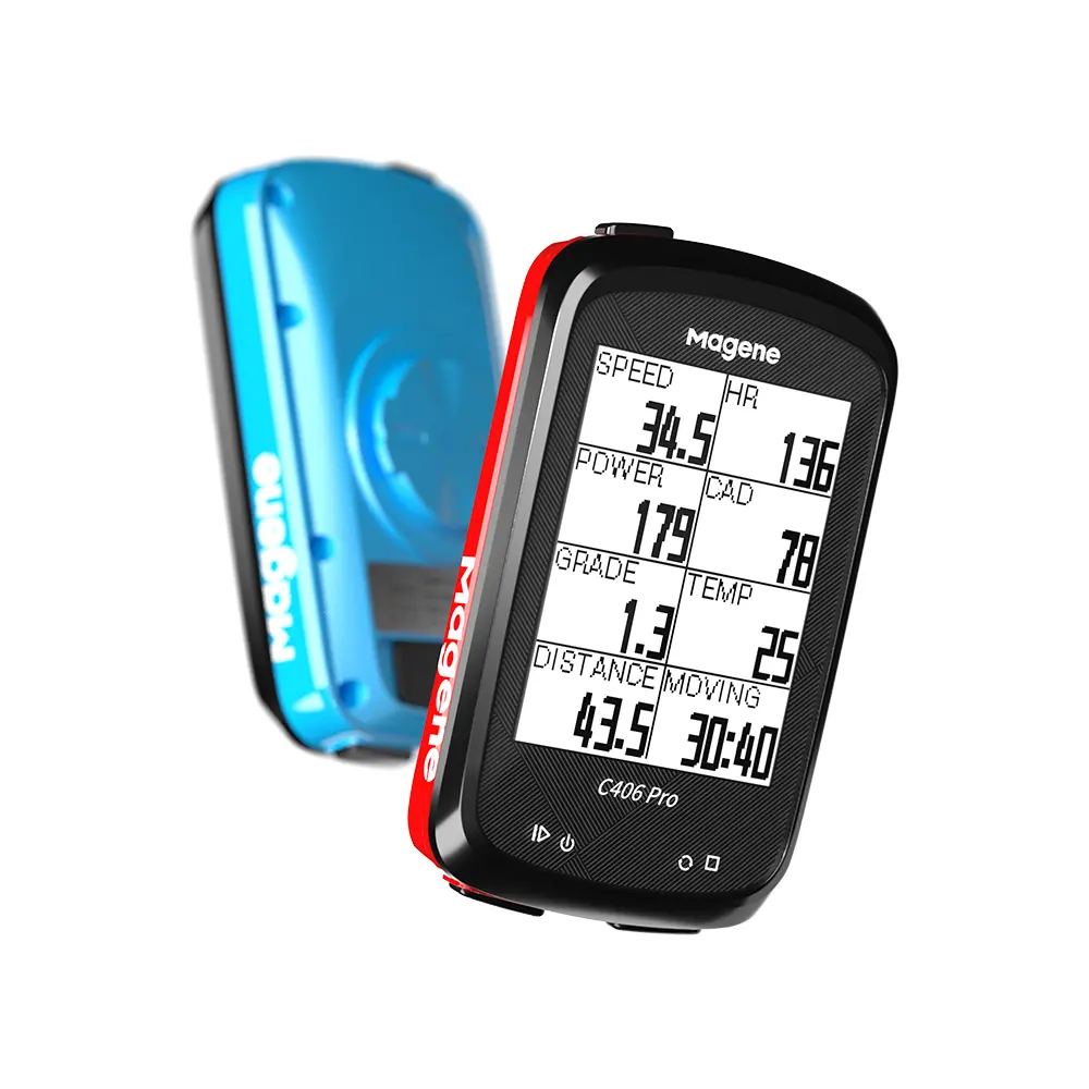 Ordenador de bicicleta con satélite IPX6, a prueba de agua, podómetro, odómetro para ciclismo, en stock, Magene C406 Pro