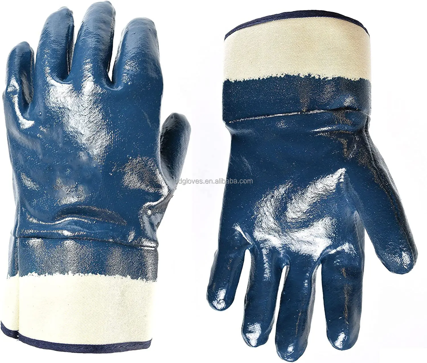 Industrial Cotton Nitrile Work Oil Resistant Sicherheit Großhandel Handschuhe Nitril beschichteter Custom Handschuh für Work Guantes