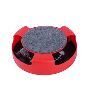 Kedi fare kovalamaca oyuncaklar hareketli yakalamak çalışan fareler ped yuvarlak tabak oyuncak kedi Scratch döner fare ile pikap oyuncak peluş kaymaz - Product Image 5