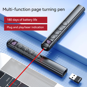 2,4G kabellos PPT seitenwende Lehrer fernunterricht Peitsche roter Laserpointer