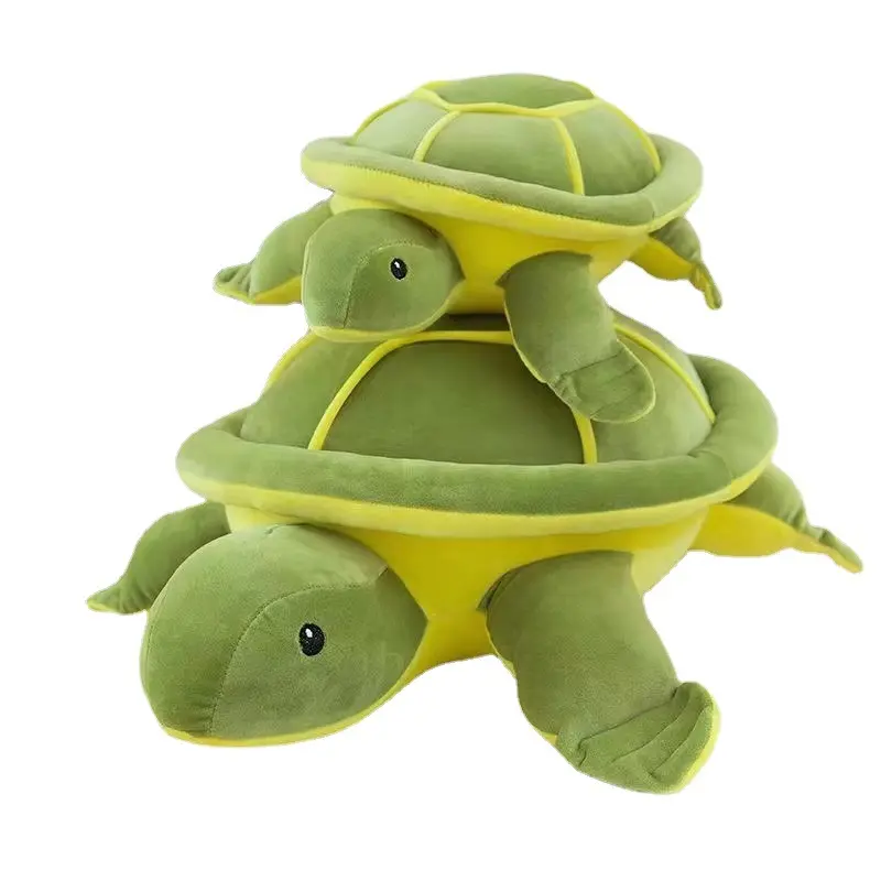 CPC personalizar tamaño grande tortuga marina verde suave peluche forma de animal almohada de felpa
