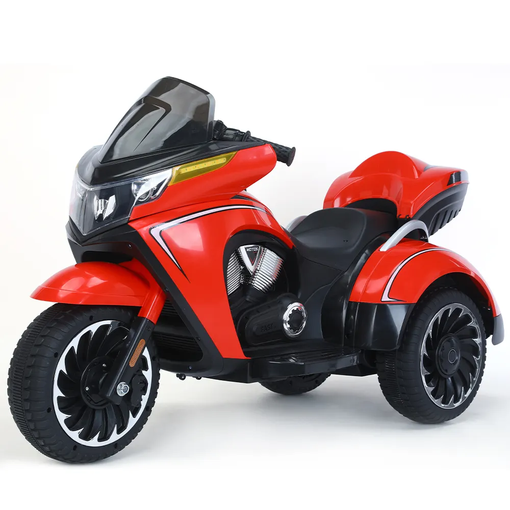 Serin ışık ve müzik 12V pil binilen oyuncaklar çocuk elektrikli motosiklet çocuk 3 tekerlekler elektrikli motosiklet çocuklar için