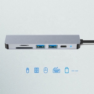 批发C型多端口适配器圆形2.5G Rj45 fast4端口Usb集线器 - Product Image 4