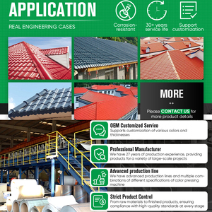 Stone Coated Steel Structure <strong>Roof</strong> with Resin Tile Easy Installation Waterproof Heat Resistant for Building Villas Workshops - Product Image 4