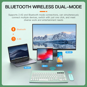 Wholesale Compact Dual Mode Magic Multimedia Rechargeable <strong>Multi</strong> Channels Slim Wireless <strong>Keyboard</strong> <strong>and</strong> <strong>Mouse</strong> Set for Tablet - Product Image 5