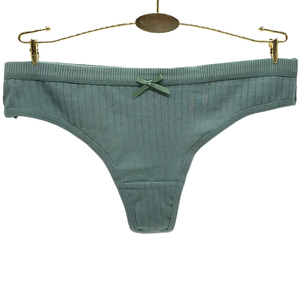 Yun Meng Ni yeni kadın iç çamaşırı düz boyalı yüksek kaliteli pamuk Thongs S M L XL seksi külot