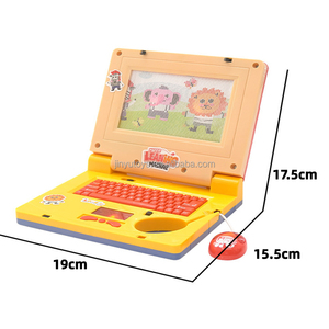 Neuankömmling Computer Spielzeug Laptop LED-Bildschirm Kinder Kinder Pädagogische Früher ziehung Spielzeug Lernmaschine Mit Tastatur