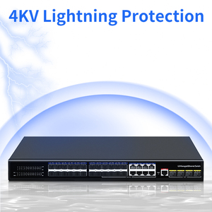 28 Port L3 yönetilen Ethernet anahtarı 10G SFP SFP 24 Gigabit SFP portu ağ Switcher ile DHCP/QoS/ACL kontrol/SNMP - Product Image 4