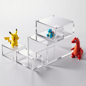 Nhà Máy Trực Tiếp <span class=keywords><strong>Acrylic</strong></span> Tăng Cường Hộp Trường Hợp Hộp Hiển Thị Trường Hợp Với Nắp Trượt Nam Châm Tùy Chỉnh Rõ Ràng Hộp Bảo Vệ Cho Thẻ Phân Loại - Product Image 3