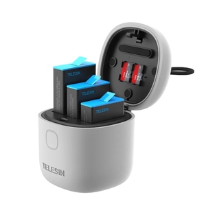 TELESIN For Allin Box 3 In 1 Type Cリチウム電池充電器HERO9用USBポータブル電池充電器 - Product Image 2