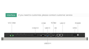 Fábrica nueva pantalla táctil 16:9 monitor de computadora 21,5 pulgadas panel Industrial PC todo en uno computadora táctil con LANx2 WiFi USB puede - Product Image 5