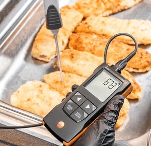 Testo 110 Instrumento de medición de temperatura digital con conexión APP NTC y sonda Pt100 opcional
