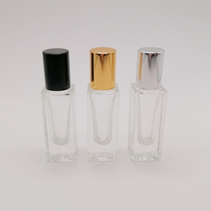 Wholesale 3ml 6ml 10ml <strong>Mini</strong> clear Glass Roller <strong>Bottle</strong> Empty <strong>square</strong> <strong>Shaped</strong> Roll on Essential Oil <strong>Bottles</strong> With Aluminum Caps - Product Image 2