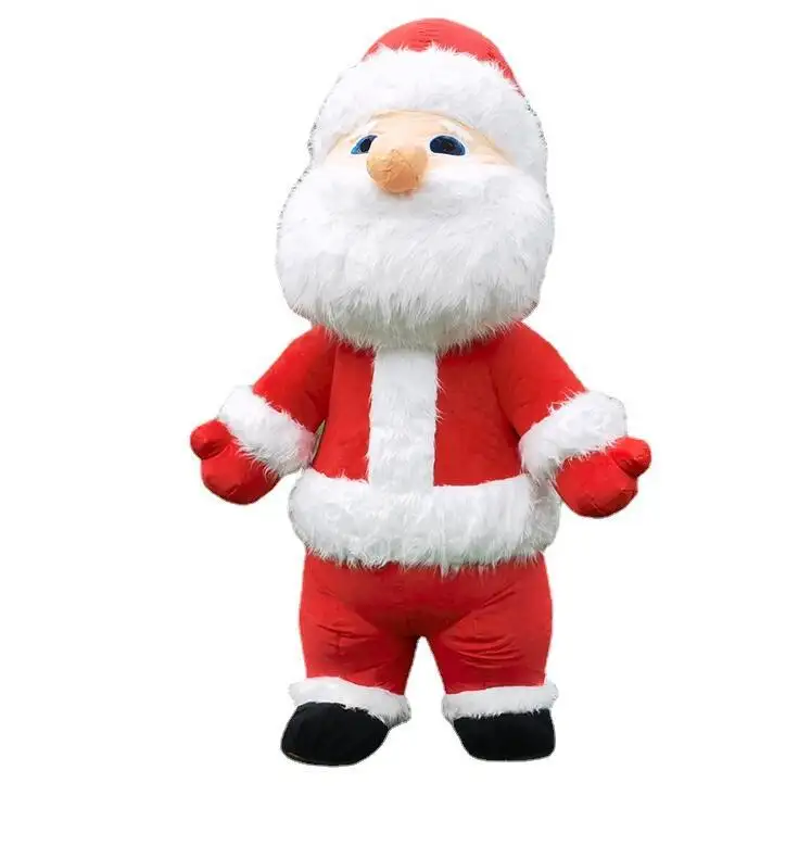 Santa Claus mascota inflable disfraz Cosplay fiesta carnaval adulto vestido chico cumpleaños publicidad baile boda