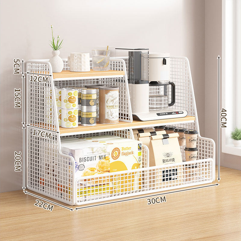 White frame, double compartment, 30CM