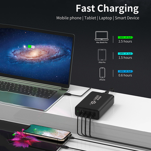 2A2C 200W 245W 4 Ports <strong>Multi</strong> Port GaN Tech PD USB C Charger Laptop <strong>AC</strong> Power <strong>Adapter</strong> with 140W PD Single Port <strong>Output</strong> for Laptops - Product Image 3