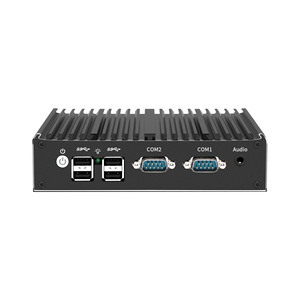 电脑英特尔第四/第六/第十二/第十三代16G DDR3L 4 5 COM 2 LAN Win10 Linux WiFi 5双LAN双COM无风扇迷你电脑工业电脑