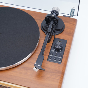 New Wooden Bluetooth <strong>Input</strong> &amp; <strong>Output</strong> Vinyl Turntable Record Player Gramophone with 3.5mm <strong>Aux</strong> in &amp; <strong>RCA</strong> Out for External Speakers - Product Image 4