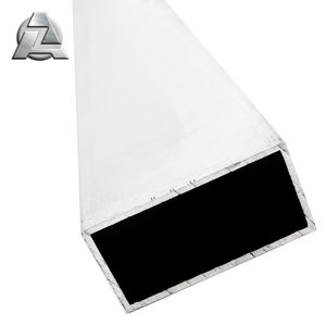 6000 serisi standart boyutları grafik ekstrüde 1x2 2x4 4x6 in kalın duvar alüminyum alaşımlı dikdörtgen boru tüpü - Product Image 1