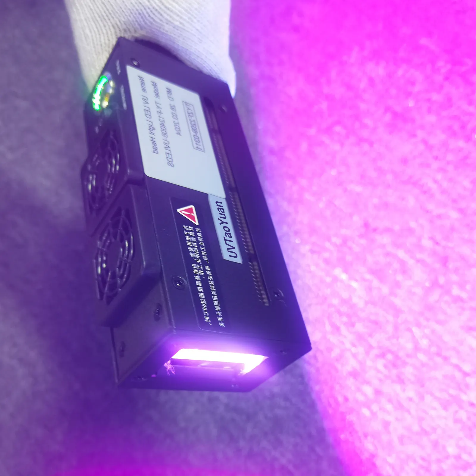 UVTaoYuan LED हैंडहेल्ड लैंप 365nm 385nm 395nm UV क्योरिंग पोर्टेबल लैंप फ्लोर पेंट हार्ड वैक्स ऑयल क्योरिंग के लिए