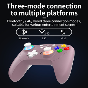 Venta al por mayor de fábrica, caja de controlador inalámbrico de 3 colores, diseño de todos los accesorios, controlador de juego de función completa personalizado - Product Image 6
