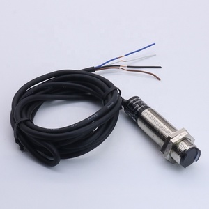 Interruptor fotoeléctrico de reflexión difusa, sensor infrarrojo NPN, 4 cables, 1NO, 1NC, distancia de detección de 100mm, sensor de interruptor fotoeléctrico - Product Image 5