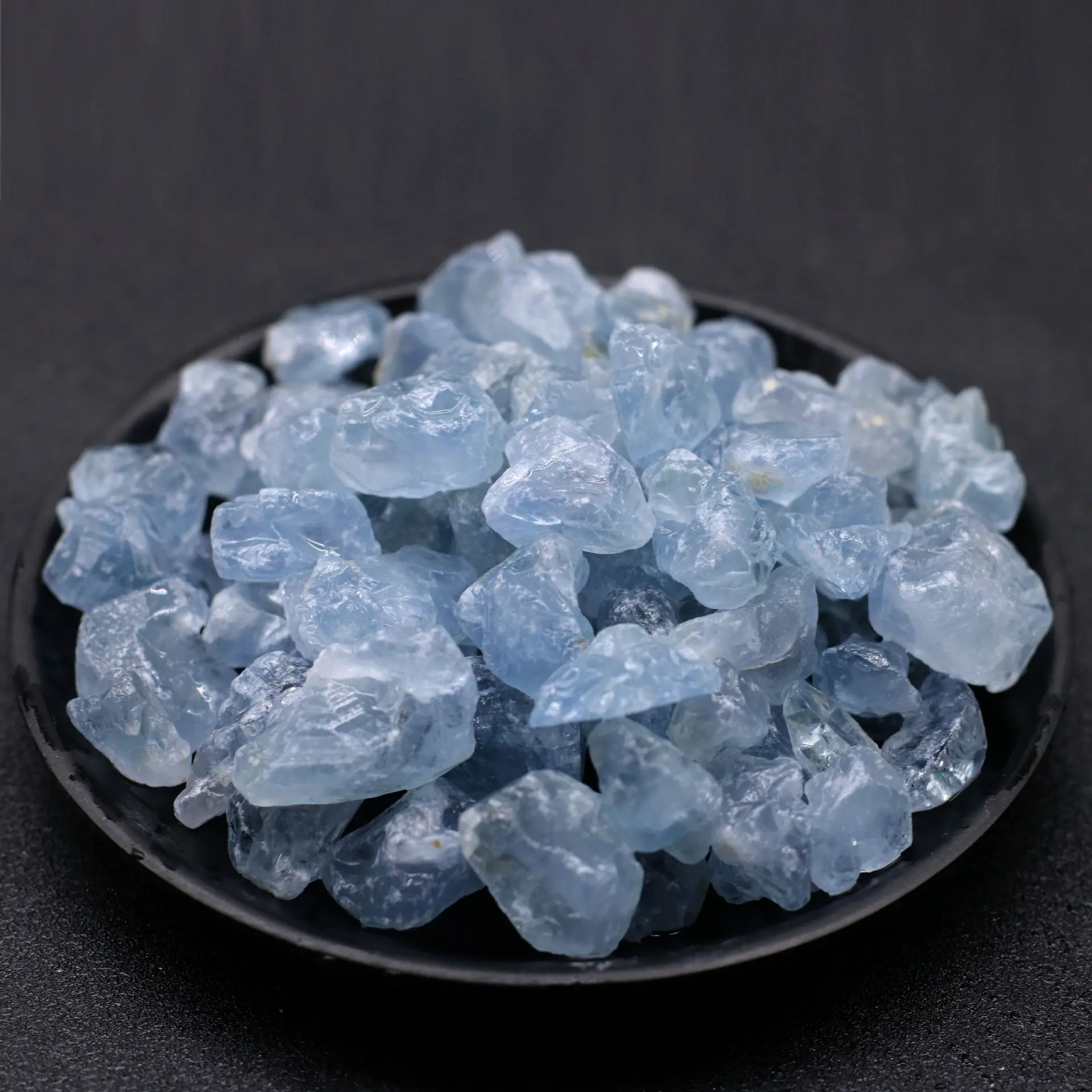 Hot Selling Natural Blue Crystal Celestite Raw Crushed Stone Aromatherapy Fragrant Stone For Decorative Handicrafts