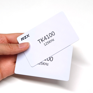 คีย์การ์ด rfid ล็อคประตูโรงแรมเขียนบัตรประจําตัว 125khz TK4100 บัตรเปล่าสีขาวพร้อมหมายเลขซีเรียล - Product Image 1