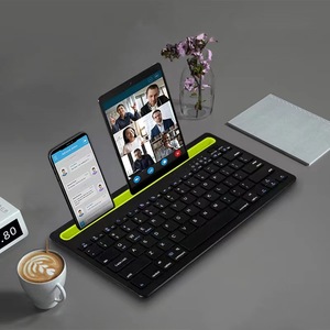 IOSAndroid Winシステムと互換性のある電話Ipadタブレット用のポータブル充電式ミニワイヤレスキーパッドBluetoothキーボード - Product Image 1