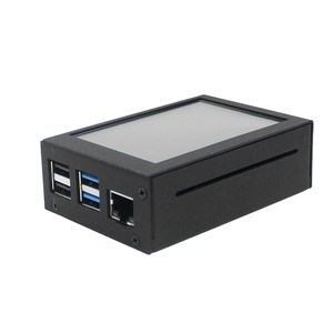 Raspberry Pi 4 case Generation 4B Estuche de disipación de calor con pantalla Raspberry Pi 3B +/4B Caja de disipación de calor de plástico ABS