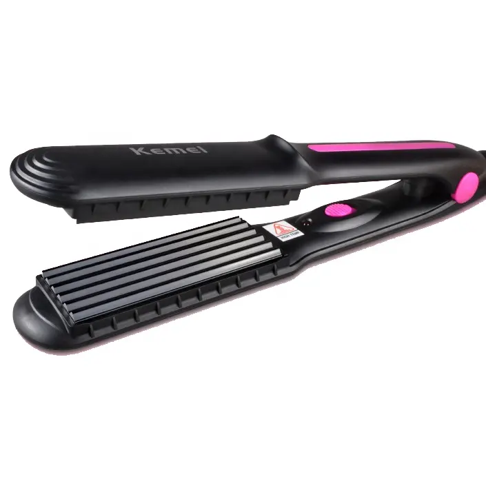 Kemei KM 2118 Venda Quente Temperatura Constante Cerâmica 2 em 1 Cabelo Straightener Curler Atacado