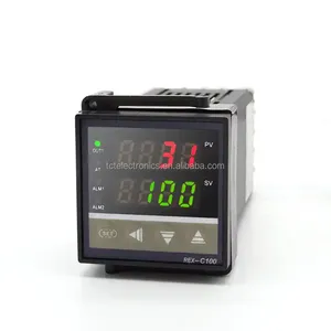 REX-C100组数字PID温度控制器恒温器与固态继电器40A SSR + K热电偶探头REX-C100一起使用 - Product Image 2