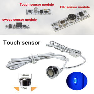 Venta directa de fábrica, detector de movimiento de barrido PIR de 3A, módulo de sensor táctil LED con control de atenuación, sensor de gabinete táctil - Product Image 2